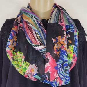 Mossimo double sided vibrant infinity scarf